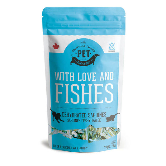 With Love and Fishes - Dehydrated Sardines Treat for Dogs & Cats