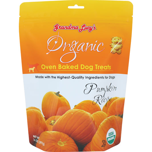 Organic Baked Dog Treats - Pumpkin 14oz
