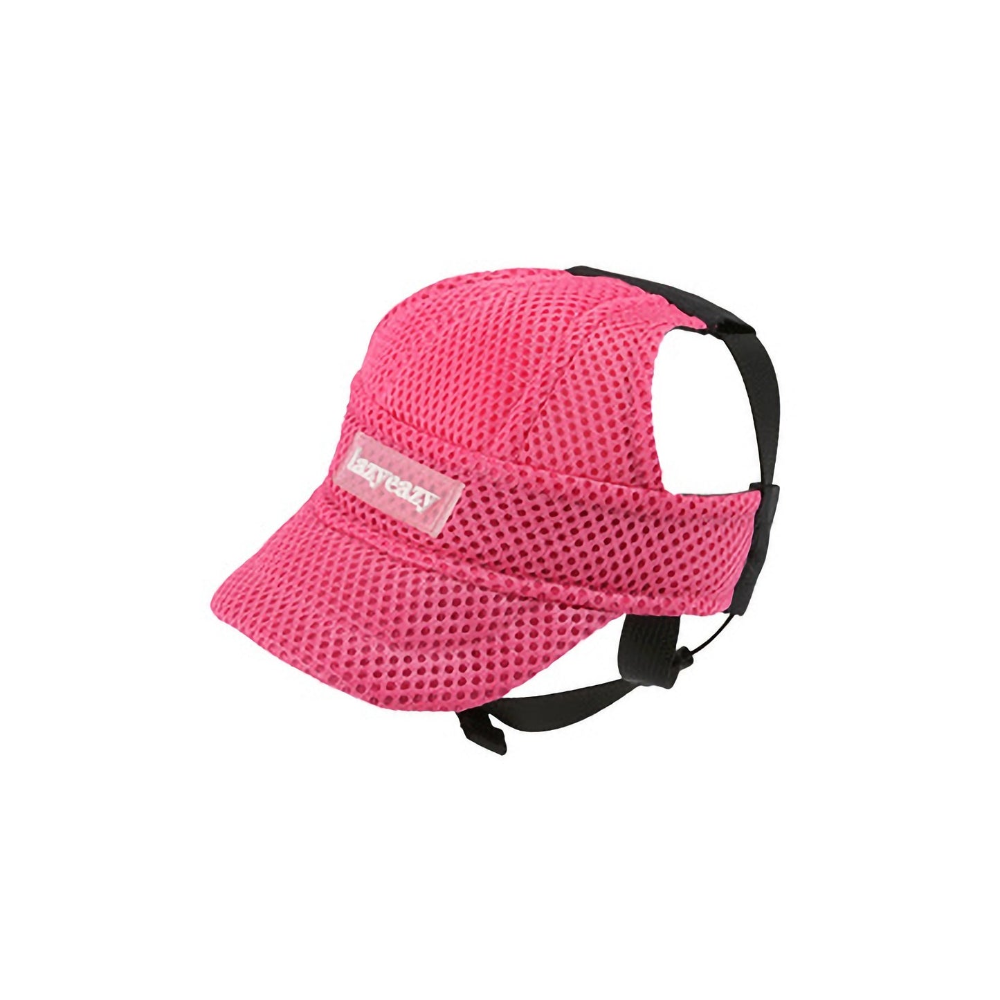 Neon pink sporty mesh cap for dogs