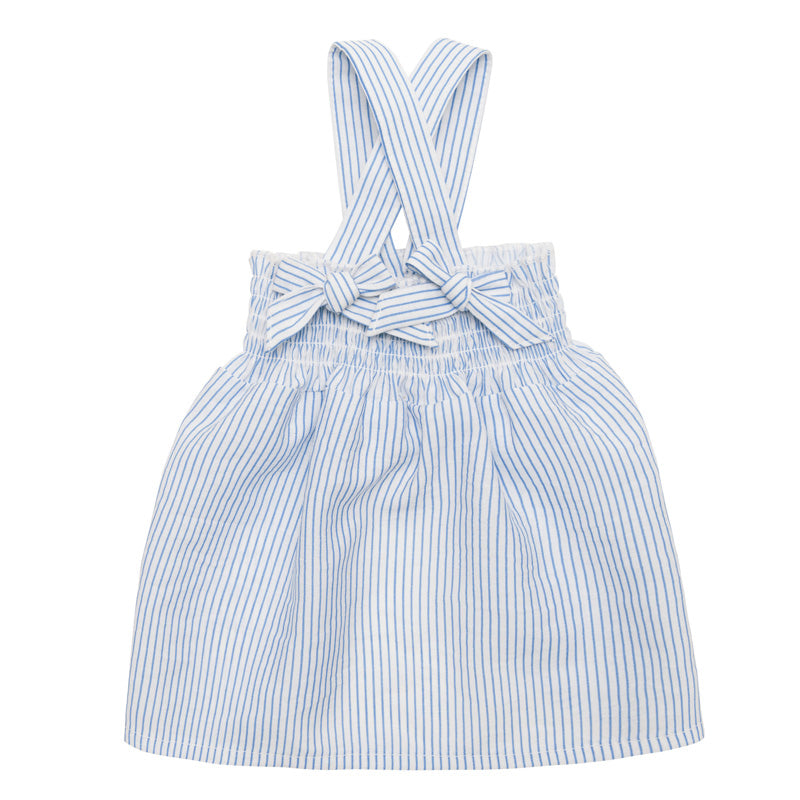 X Strap Striped Dress Dog