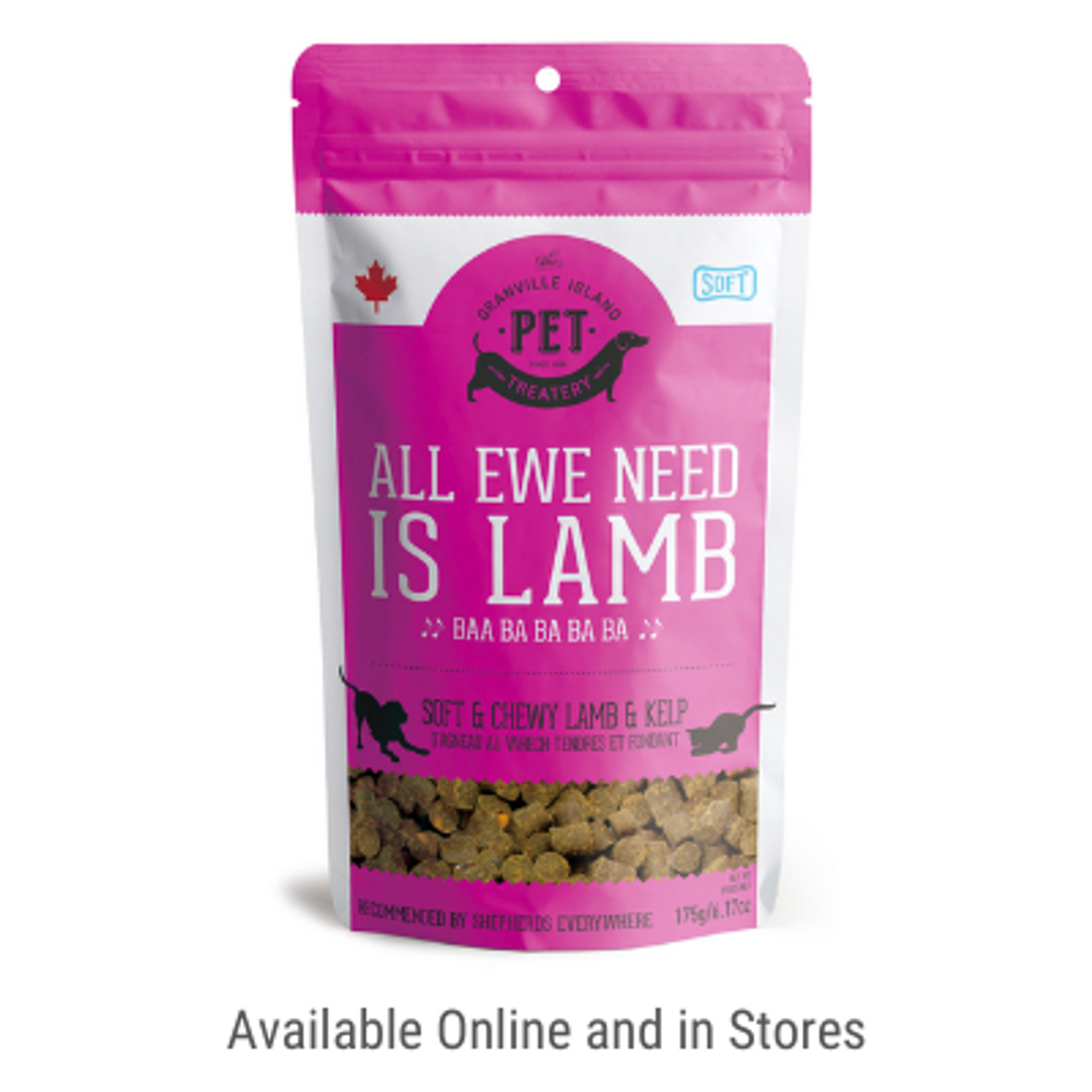 All Ewe Need is Lamb - Soft & Chewy Lamb & Kelp Treat for Dogs & Cats