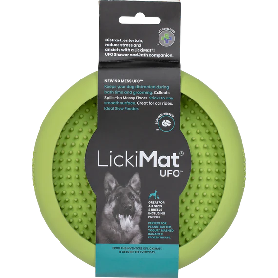 LickiMat no mess slow feed bowl and enrichment lick mat for dogs