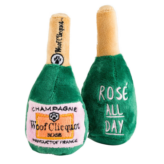 Woof Clicquot Rose Champagne Bottle