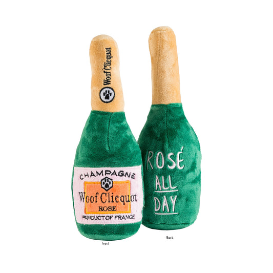 Woof Clicquot Rose Champagne Bottle