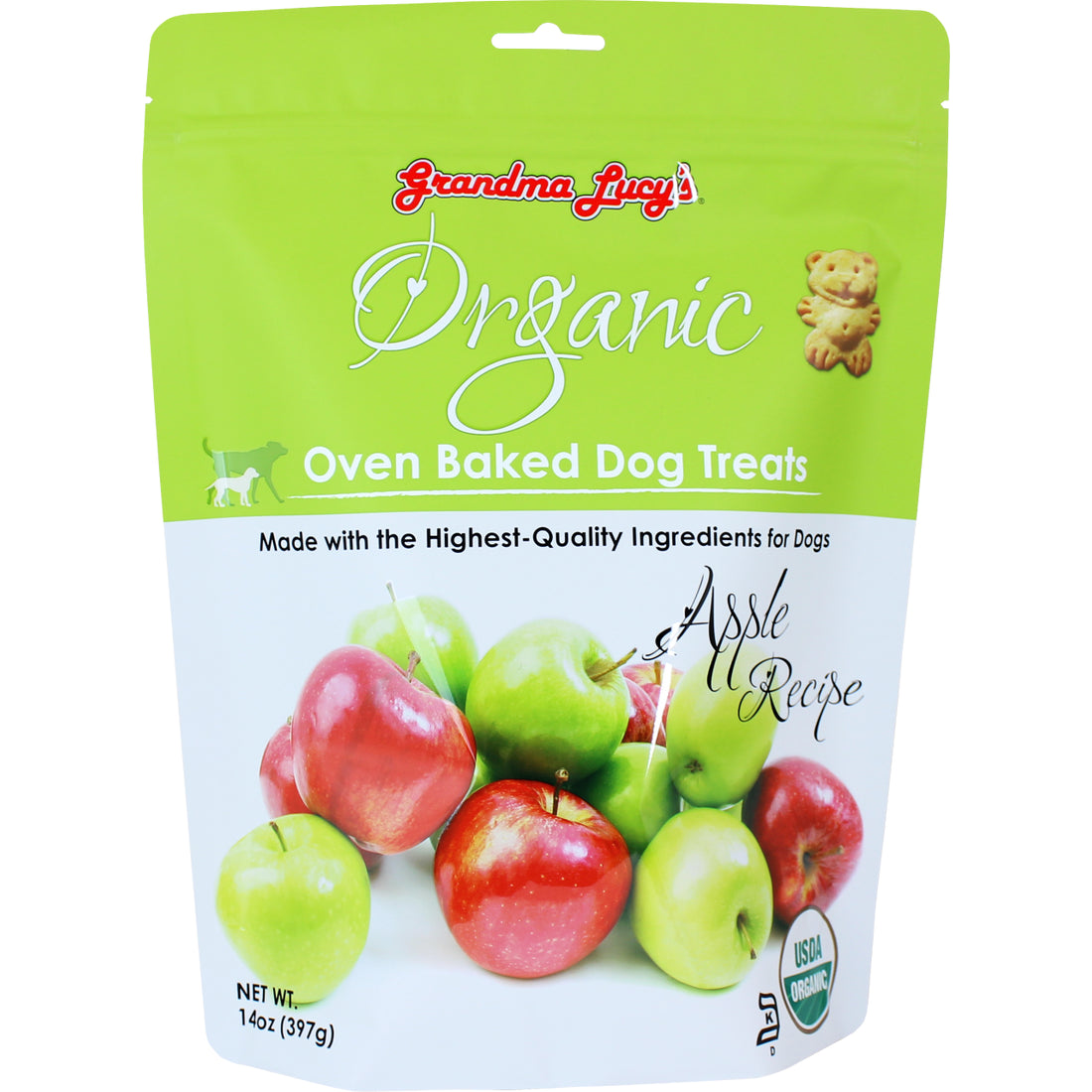 Organic Baked Dog Treats - Apple 14oz