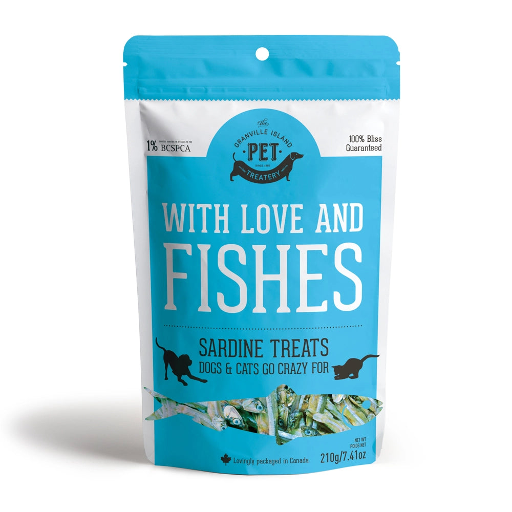 With Love and Fishes - Dehydrated Sardines Treat for Dogs & Cats