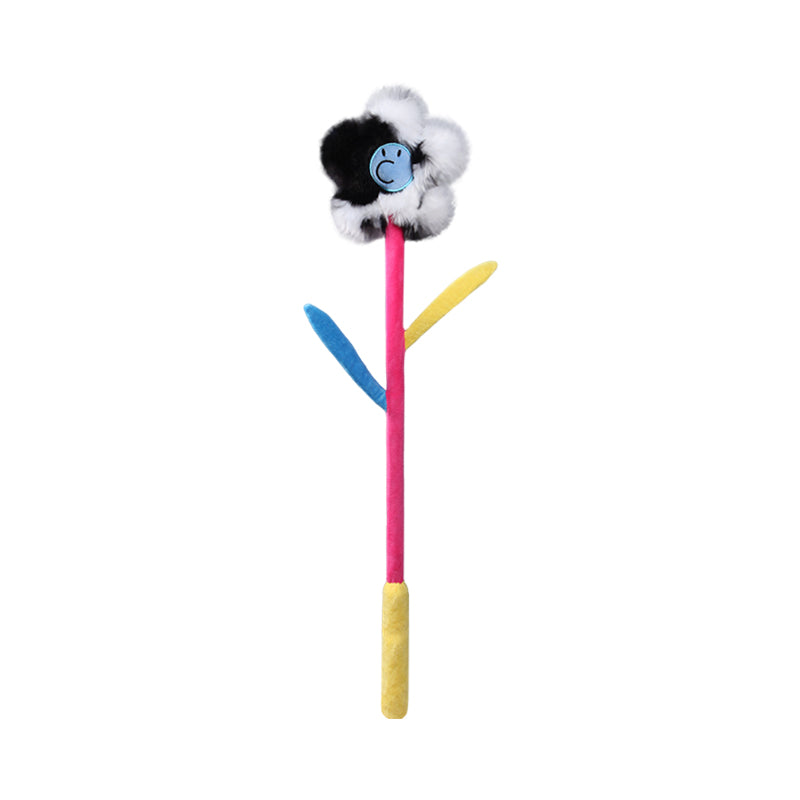 Flower Teaser Wand Cat Toy w/ Catnip