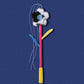Flower Teaser Wand Cat Toy w/ Catnip