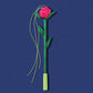 Flower Teaser Wand Cat Toy w/ Catnip