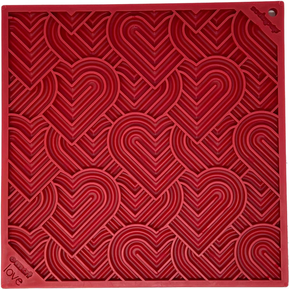 Heart Design "Love" Enrichment Lick Mat Dog & Cat