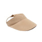 Beige sun visor for dogs