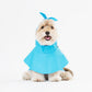 Blue Cape Raincoat w/ Bow Dog