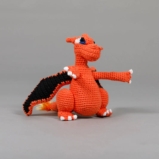 Hand Crochet Dragon Dog Toy