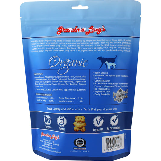 Organic Baked Dog Treats - Blueberry 14oz