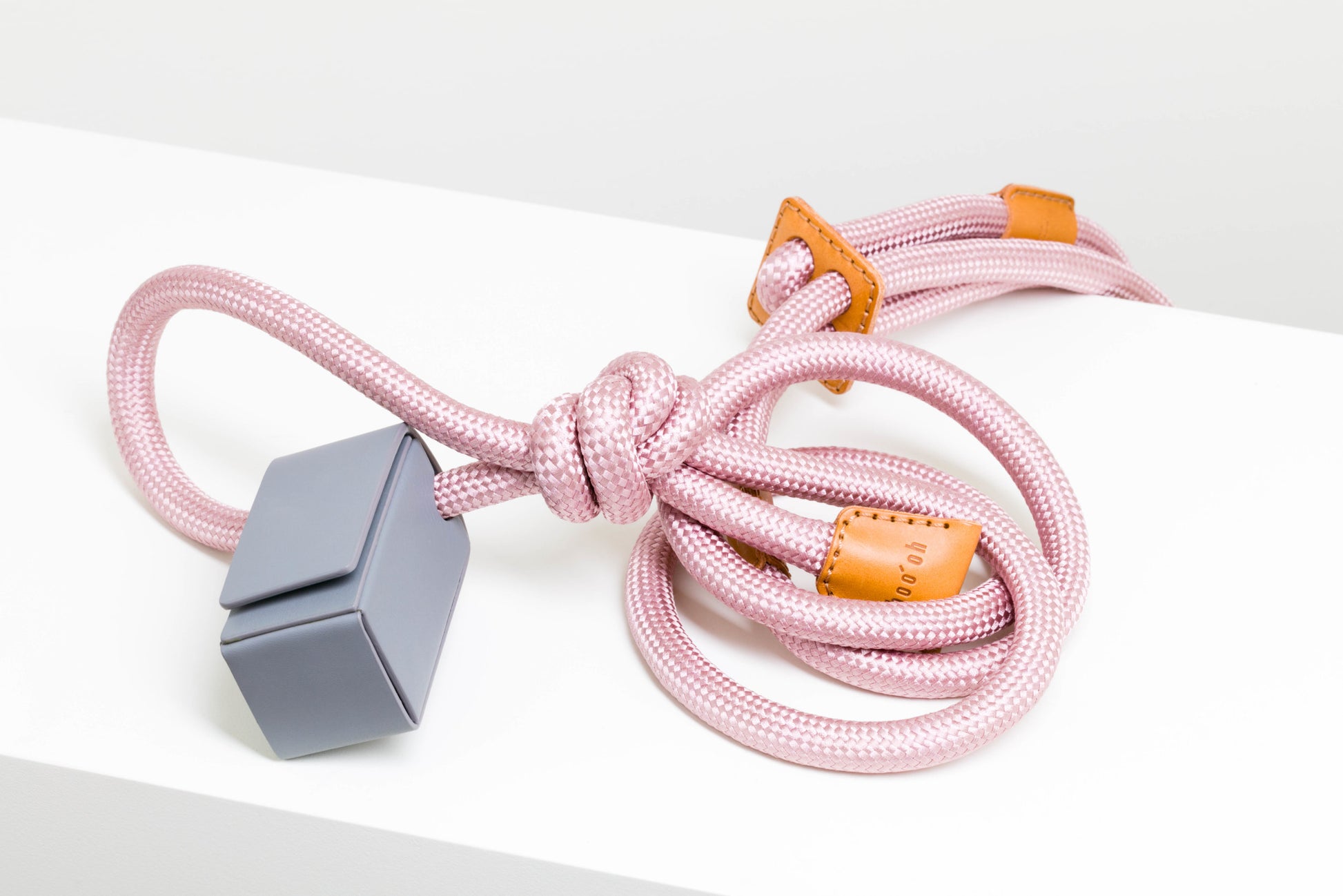 All-in-one minimalism designer dog harness by Boo Oh in pink