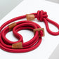 All-in-one minimalism designer dog harness by Boo Oh in red
