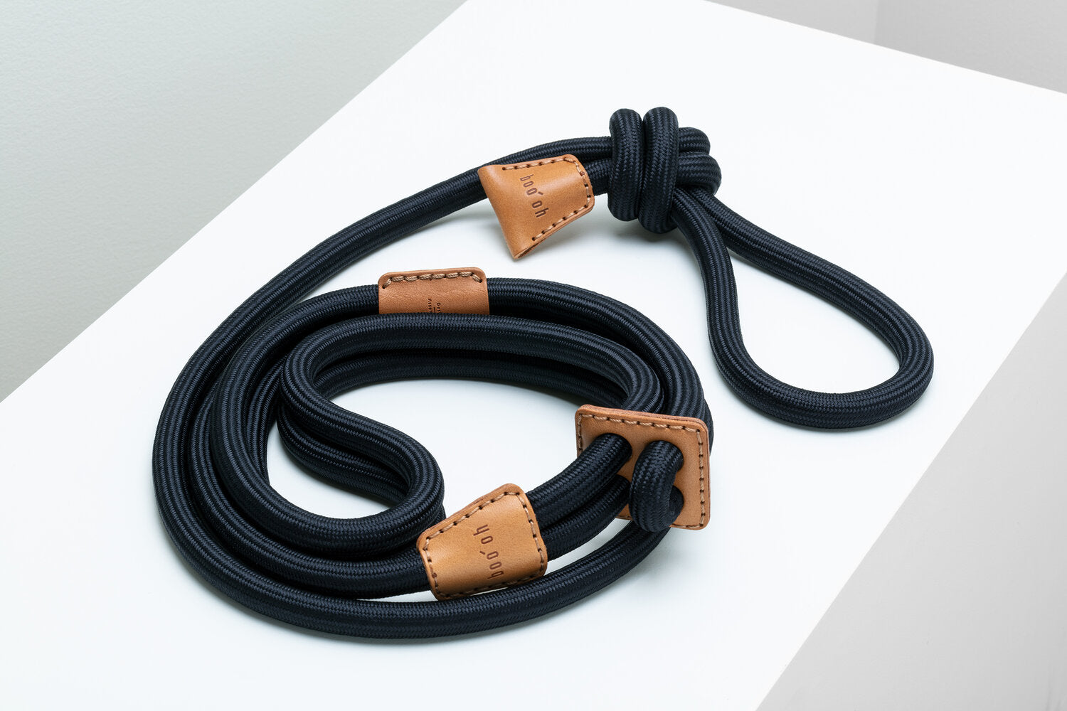 All-in-one minimalism designer dog harness by Boo Oh in black